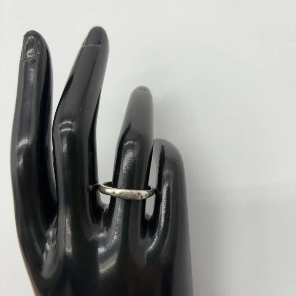 Yasuko Azuma Sterling Silver & Diamond Flow 2 Band